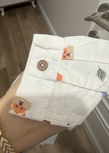 Beyaz Pamuklu Erkek Uzun Kollu Baskılı Gömlek - Görsel 6