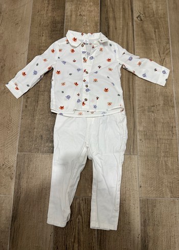 Beyaz Pamuklu Erkek Uzun Kollu Baskılı Gömlek - Görsel 3