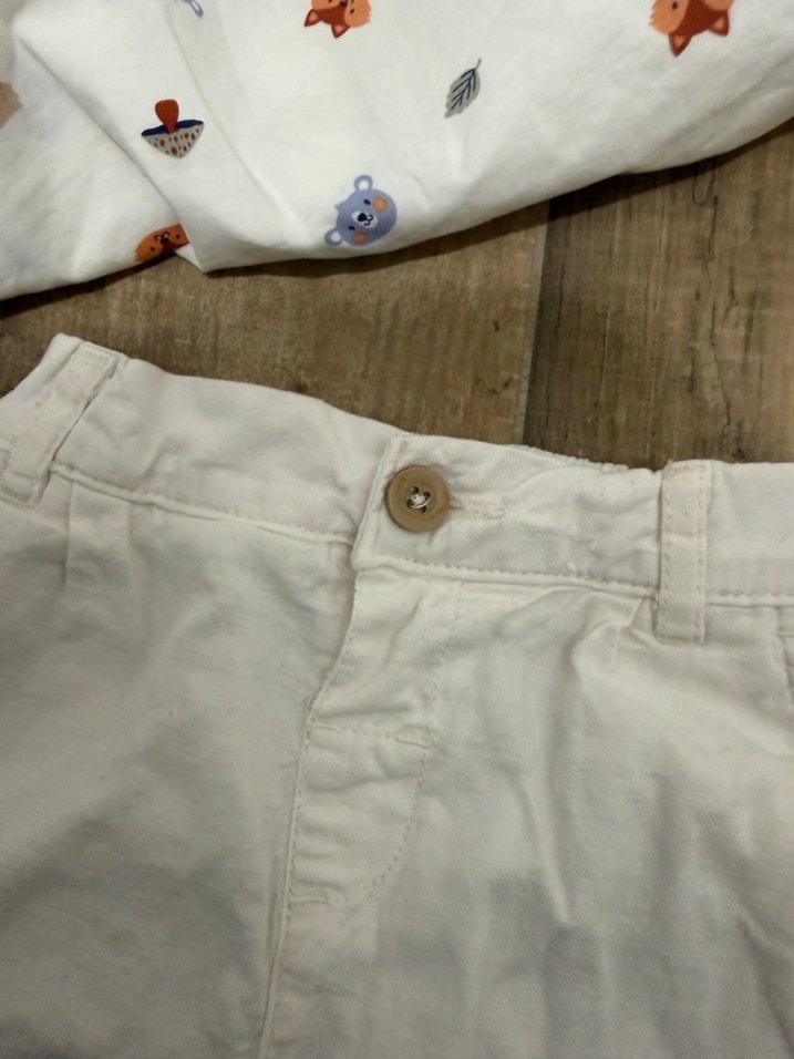 Beyaz Pamuklu Erkek Uzun Kollu Baskılı Gömlek - Görsel 4