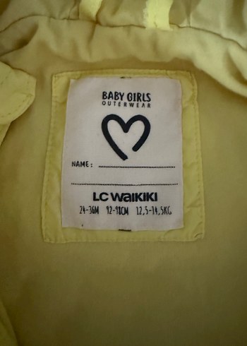 Sarı Kapüşonlu Kız Yeleği Fermuarlı - Görsel 2