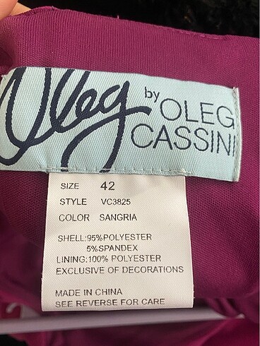 40 Beden pembe Renk Oleg cassini fuşya abiye