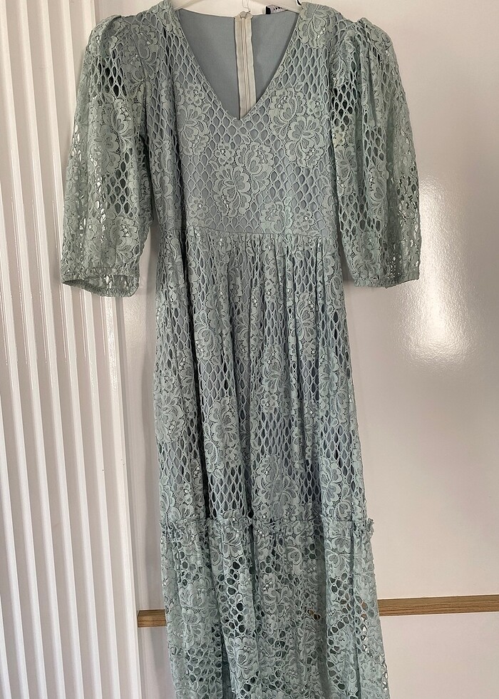 Dantelli elbise - Görsel 2