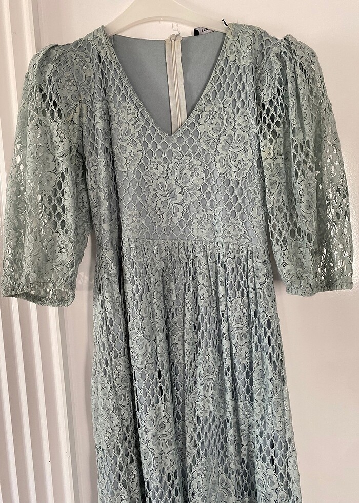 Dantelli elbise - Görsel 3