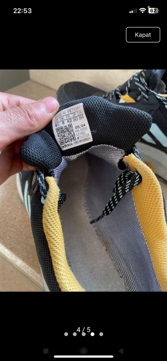 Erkek Siyah Terrex Outdoor Spor Ayakkabı - Görsel 3