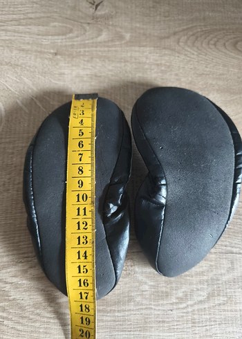 Kız Çocuk Siyah Lastikli pisi pisi Babet Ayakkabı - Görsel 2