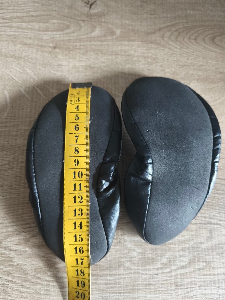 Kız Çocuk Siyah Lastikli pisi pisi Babet Ayakkabı - Görsel 2