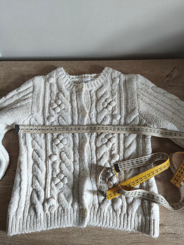 Zara Kız Çocuk Bohem Nakışlı Beyaz Hırka - Görsel 4