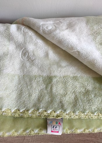 Nakışlı Yeşil Çocuk Battaniyesi - Görsel 4