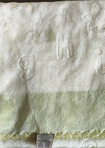 Nakışlı Yeşil Çocuk Battaniyesi - Görsel 3