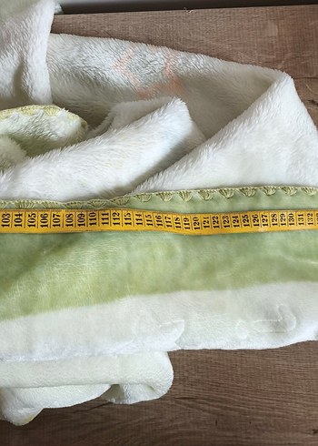 Nakışlı Yeşil Çocuk Battaniyesi - Görsel 7