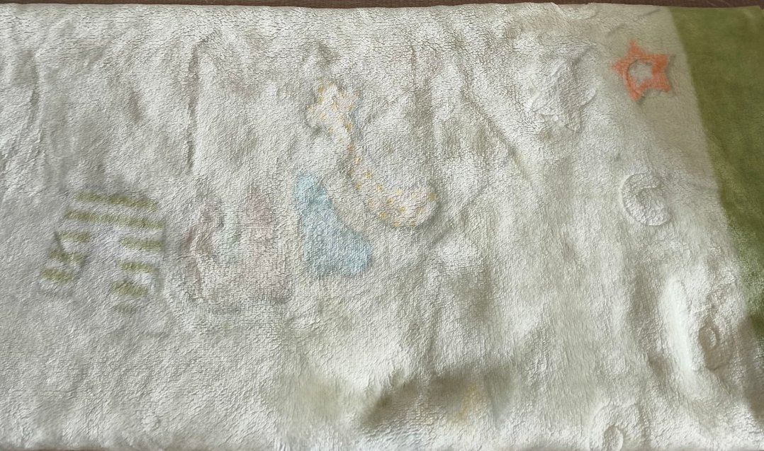 Nakışlı Yeşil Çocuk Battaniyesi - Görsel 2