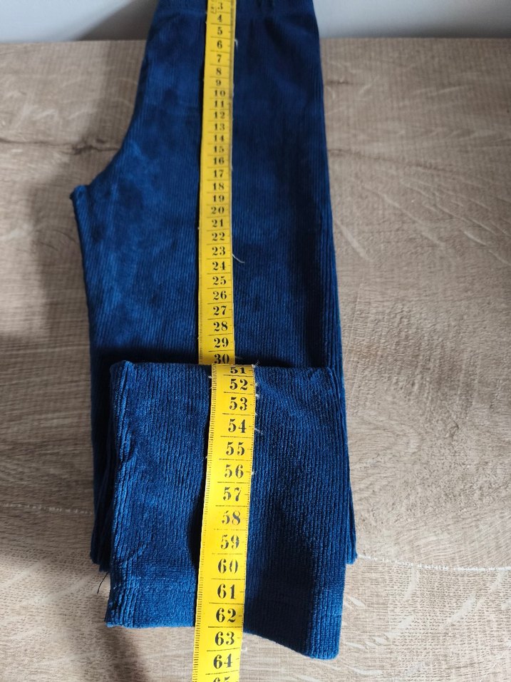 Kız Çocuk Parlak Mavi Denim Tayt - Görsel 4