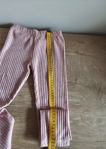 Zara pembe ihraç fazlası Piliseli Kız Tayt - Görsel 4