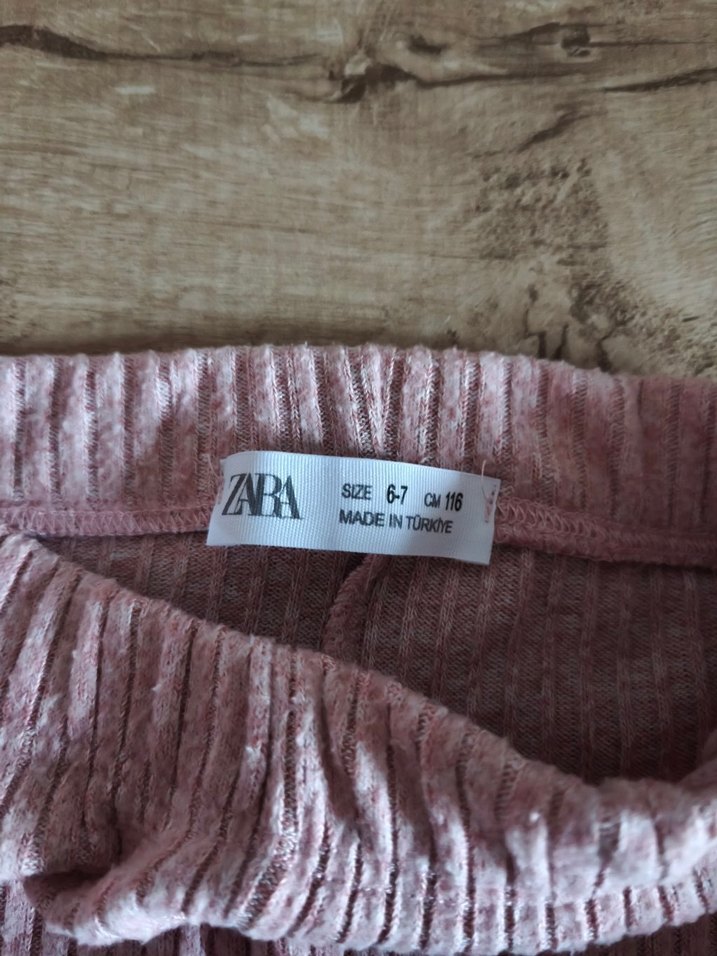 Zara pembe ihraç fazlası Piliseli Kız Tayt - Görsel 2