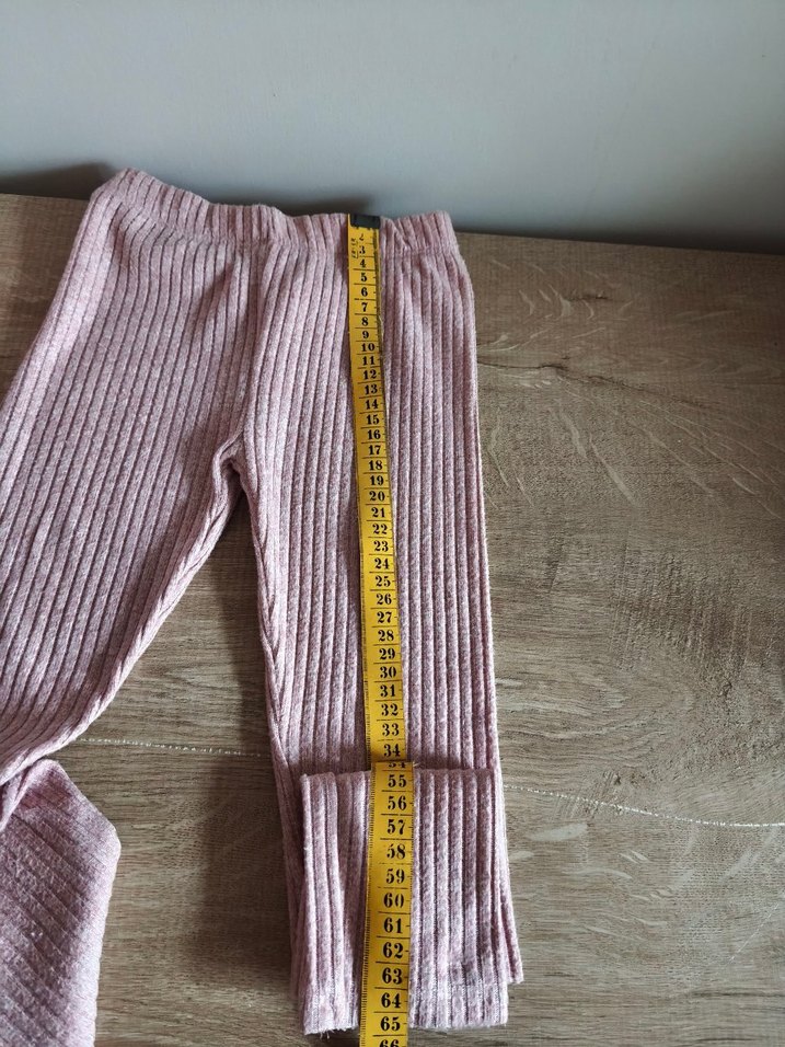 Zara pembe ihraç fazlası Piliseli Kız Tayt - Görsel 4