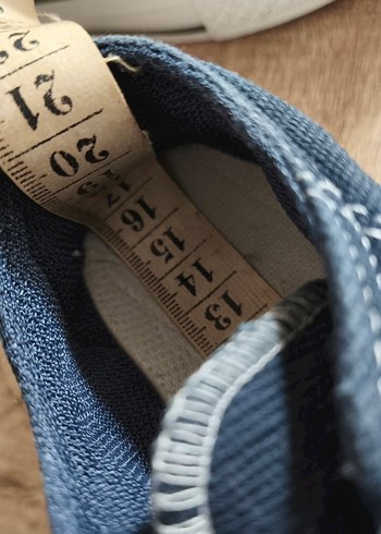 Polaris kız Çocuk Kot Kumaş Sneakers cırt cırt lı - Görsel 5