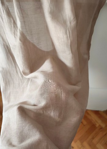 Açık kahve İpek Kumaşlı Salaş Kadın buluz - Görsel 6