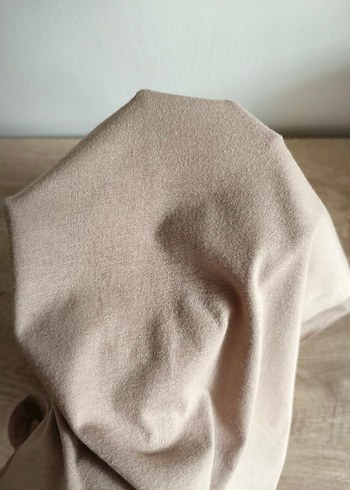 Açık kahve İpek Kumaşlı Salaş Kadın buluz - Görsel 5