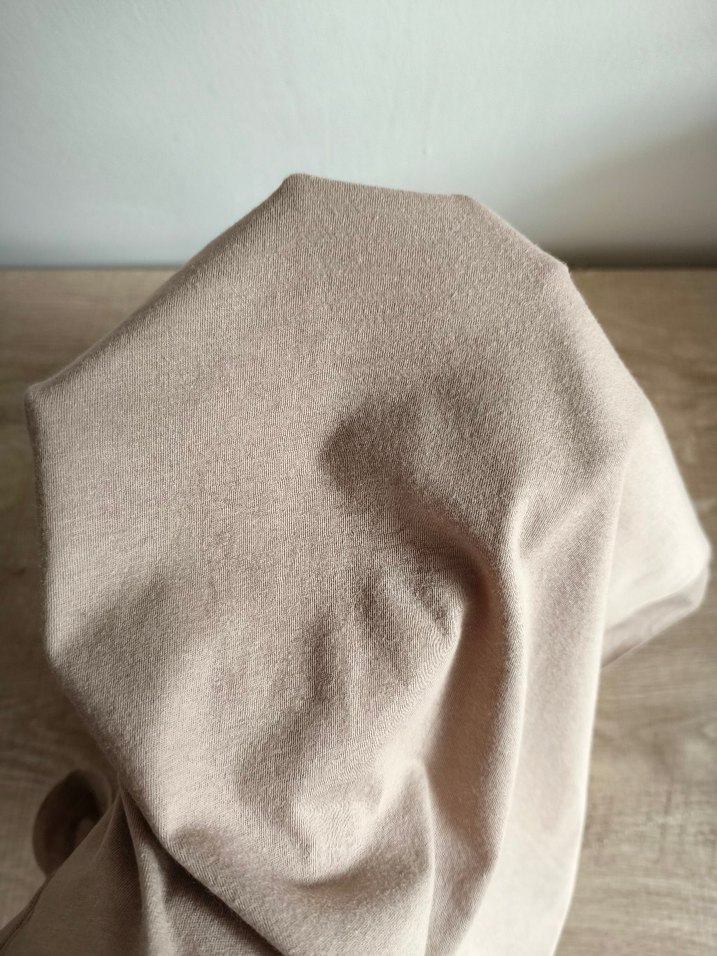 Açık kahve İpek Kumaşlı Salaş Kadın buluz - Görsel 5