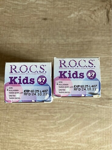 Roc Rocs 4/7 yaş diş macunu