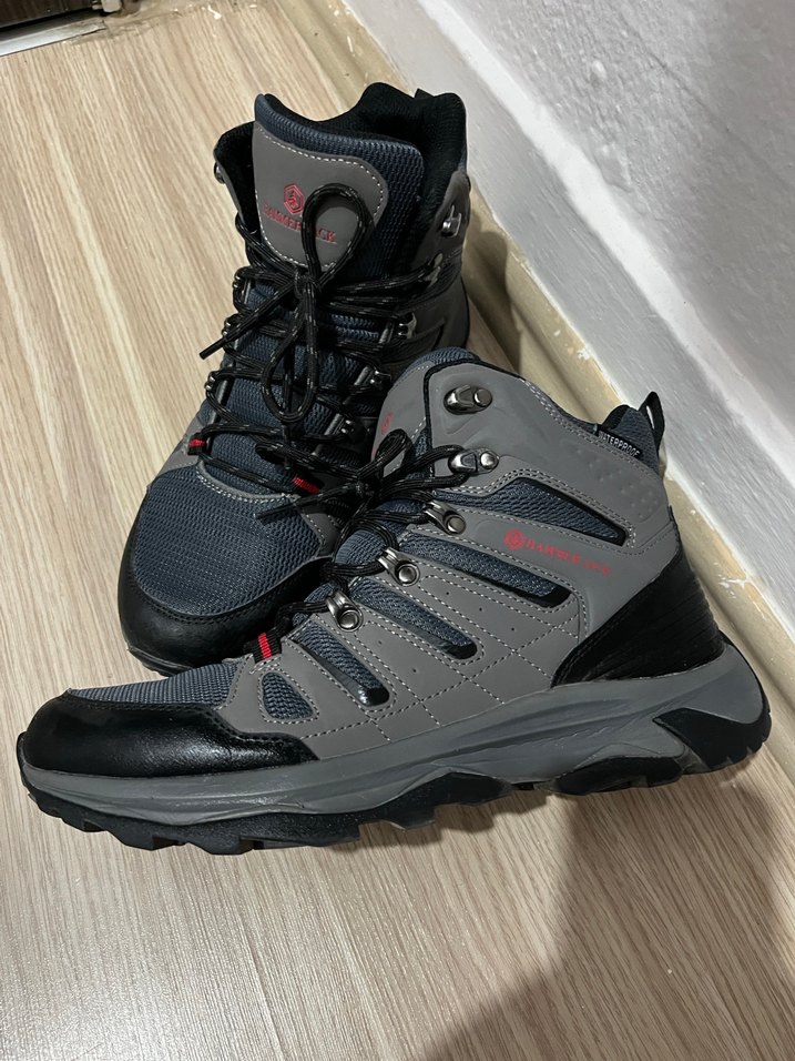 Gri Bağcıklı Erkek Outdoor Botları - Görsel 2