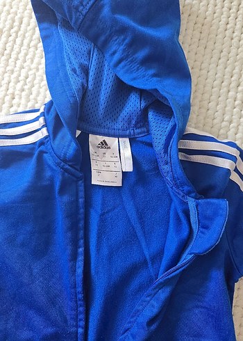 Adidas Adidas Erkek Çocuk Mavi Kapüşonlu Eşofman Takımı