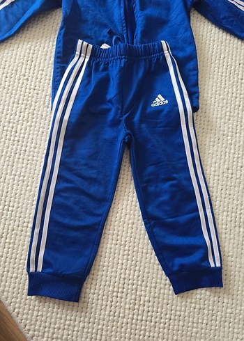 18-24 Ay Beden mavi Renk Adidas Erkek Çocuk Mavi Kapüşonlu Eşofman Takımı