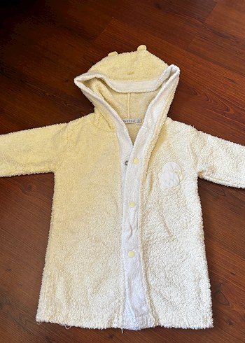 Erkek Çocuk Kapüşonlu Bebek Bornozu - Görsel 2