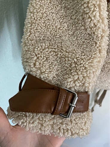 l Beden camel Renk Stradivarius Kürk