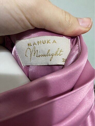 38 Beden pembe Renk Manuka Moonlight Abiye
