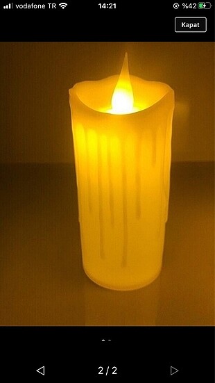 Pilli Led mum 2 adet