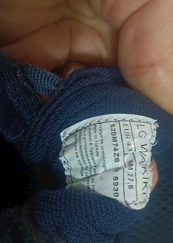 Gri ve Lacivert Erkek Günlük Ayakkabı Bağcıkları - Görsel 4