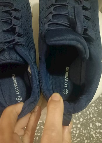 Gri ve Lacivert Erkek Günlük Ayakkabı Bağcıkları - Görsel 3