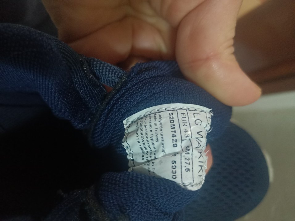 Gri ve Lacivert Erkek Günlük Ayakkabı Bağcıkları - Görsel 4