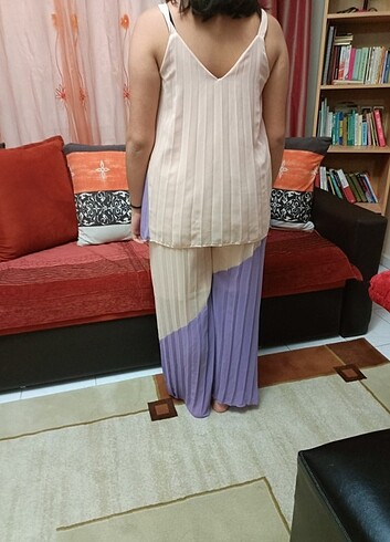  Womcery pilili pantolonlu ikili takım  - Görsel 2