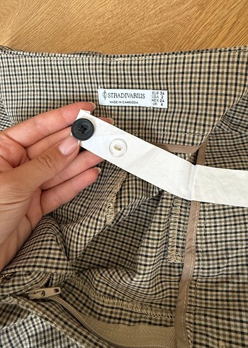 Stradivarius Stradivarius Gri Kadın Kumaş Pantolon