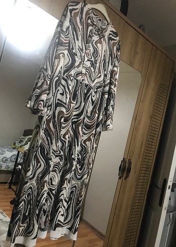 Diğer Bohem Tarz Uzun Batik Desenli Elbise