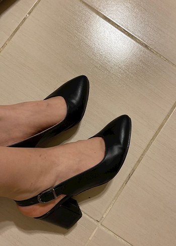 Kadın Siyah Stiletto Topuklu Ayakkabı - Görsel 2