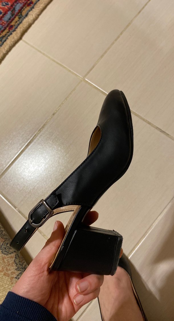 Kadın Siyah Stiletto Topuklu Ayakkabı - Görsel 4