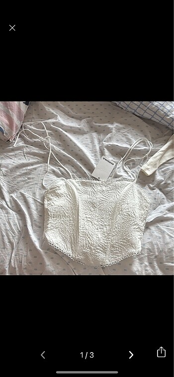 Bershka m beden bluz etiketli