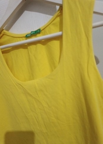 Sarı Kolsuz Kadın Atlet - Görsel 2