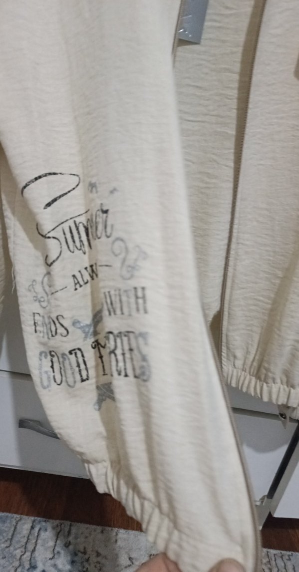 Bej Fermuarlı Keten Gömlek - Görsel 4