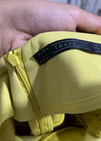 Sarı Midi zara  Kadın Elbise - Görsel 3