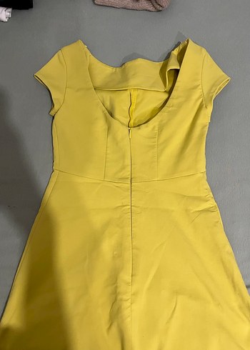 Sarı Midi zara  Kadın Elbise - Görsel 2