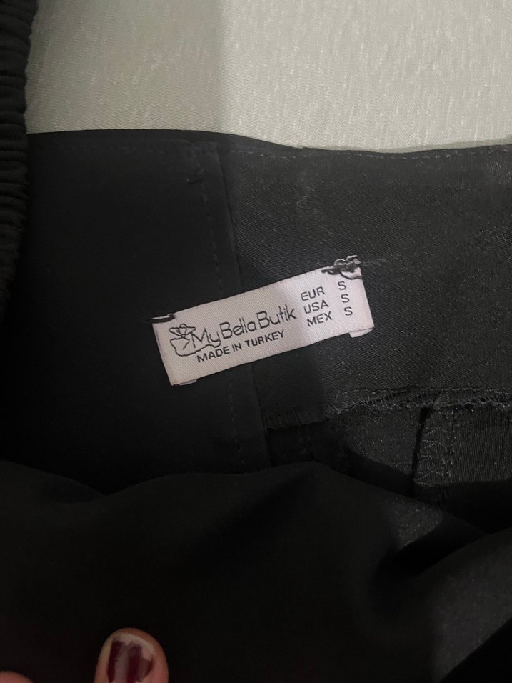 siyah balon kol elbise - Görsel 2