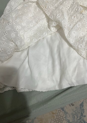 Dantel Detaylı Beyaz Midi Bohem Elbise - Görsel 5