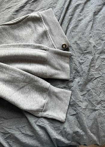 Gri Hollister Düğmeli Kadın Eşofman Altı - Görsel 4