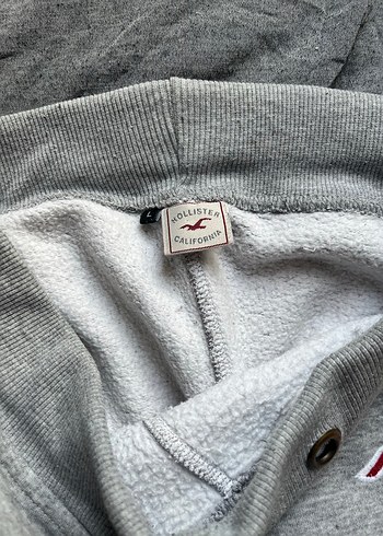 Gri Hollister Düğmeli Kadın Eşofman Altı - Görsel 3