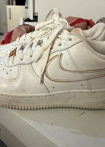 Beyaz Nike Bağcıklı Stiletto Topuklu Spor Ayakkabı - Görsel 6