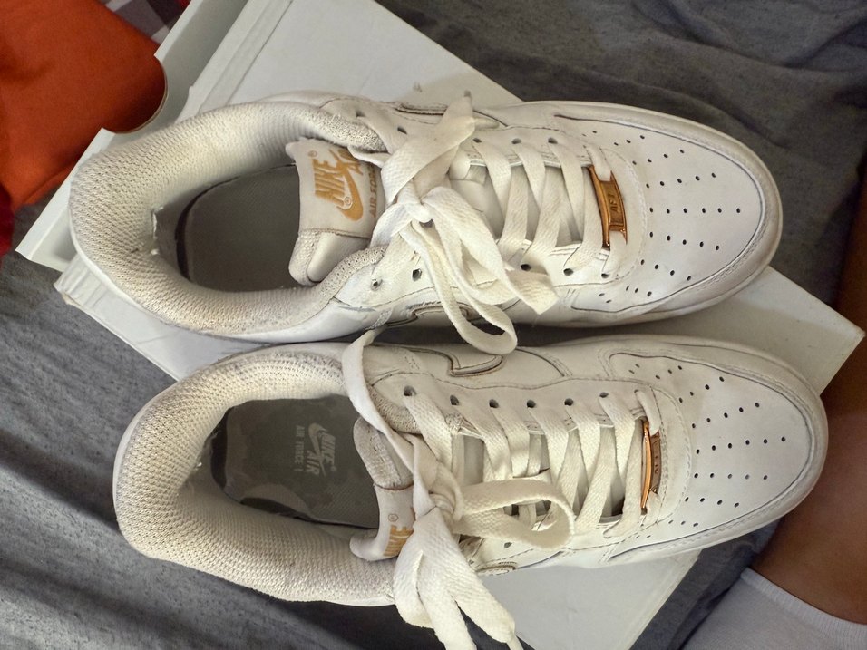 Beyaz Nike Bağcıklı Stiletto Topuklu Spor Ayakkabı - Görsel 5